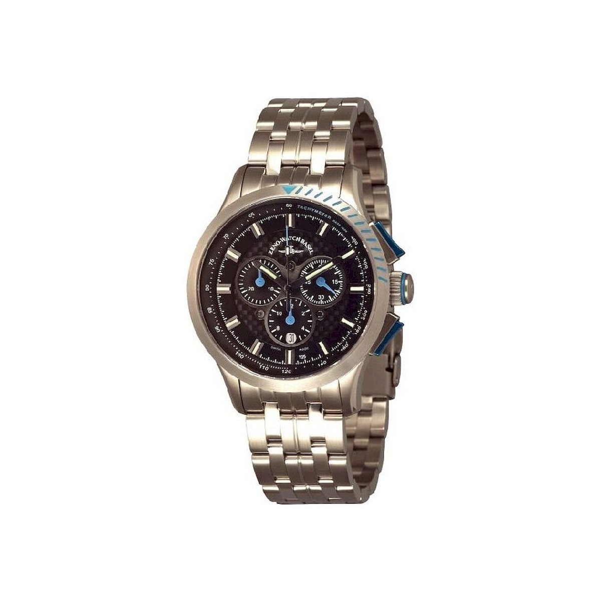 Zeno-Watch Herenhorloge - Sport H3 Fashion Chronograaf - 6702-5030Q-s1-4M