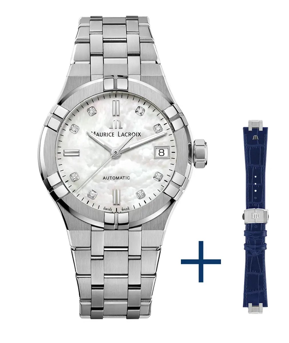 Maurice Lacroix Aikon AI6006-SS002-170-3 Horloge - Staal - Zilverkleurig - Ø 32 mm