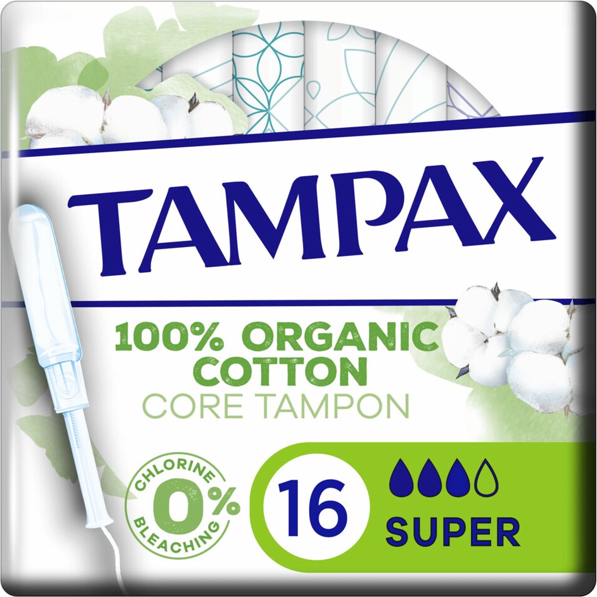 Goedkoopste Tampax Tampons Organic Cotton Super 16 stuks