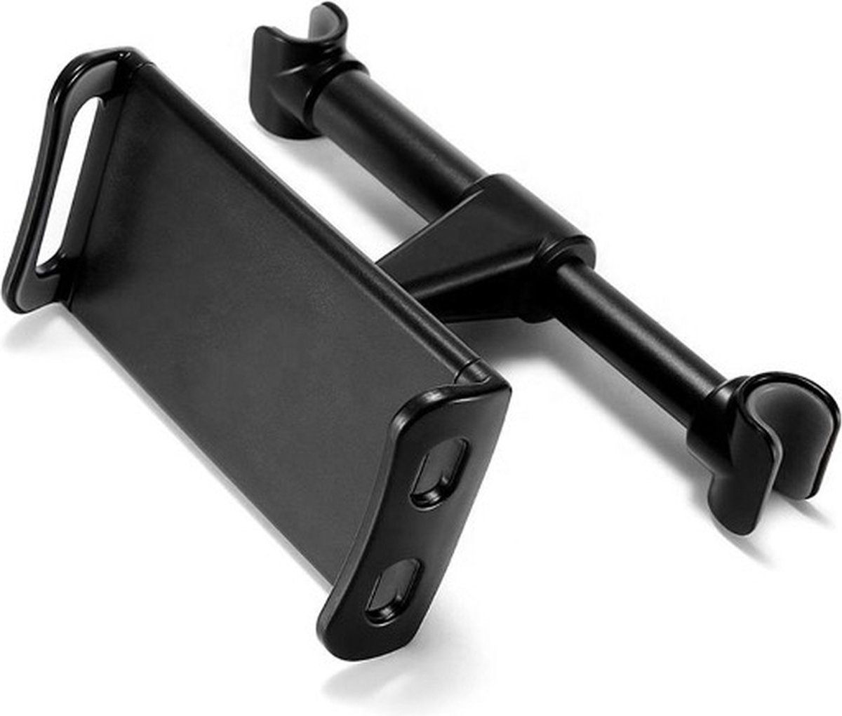 Universele Moëz Tablet houder auto - Telefoonhouder auto - 2 in 1 - Verstelbaar - iPad houder - Game Switch houder - Auto Accessories - Hoofdsteun - Zwart