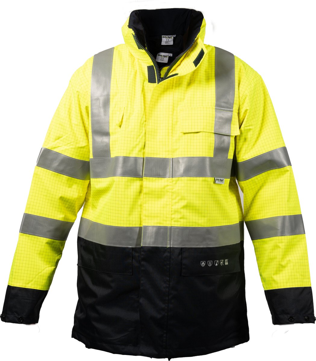 Quite Right Parka Virg yellow/navy L