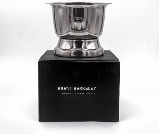 Brent Berkeley® Safety Razor Scheerset - Professioneel Veiligheidsscheermes / Krabbertje met Scheerkom, Scheerkwast & Double Edge Blades
