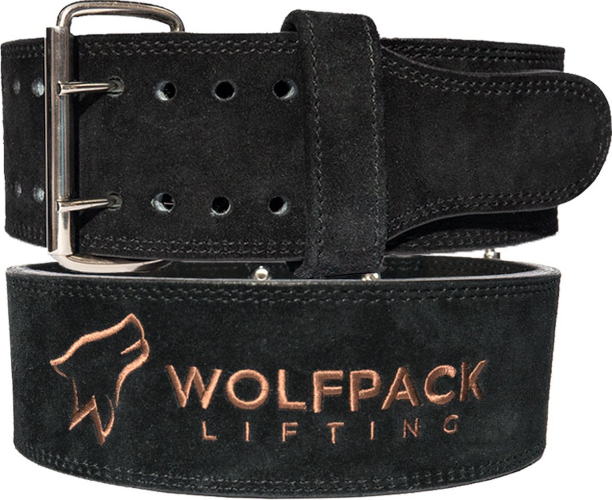 Wolfpack Lifting - Lifting Belt - Powerlift Riem - Zwart/Bruin - XL