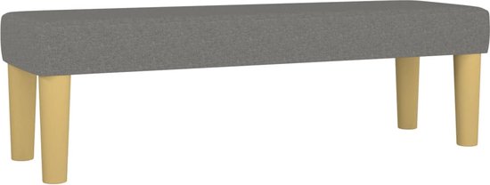 Tweezitsbank 140 cm stof donkergrijs kopen