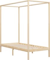 vidaXL - Hemelbedframe - massief - grenenhout - 100x200 - cm