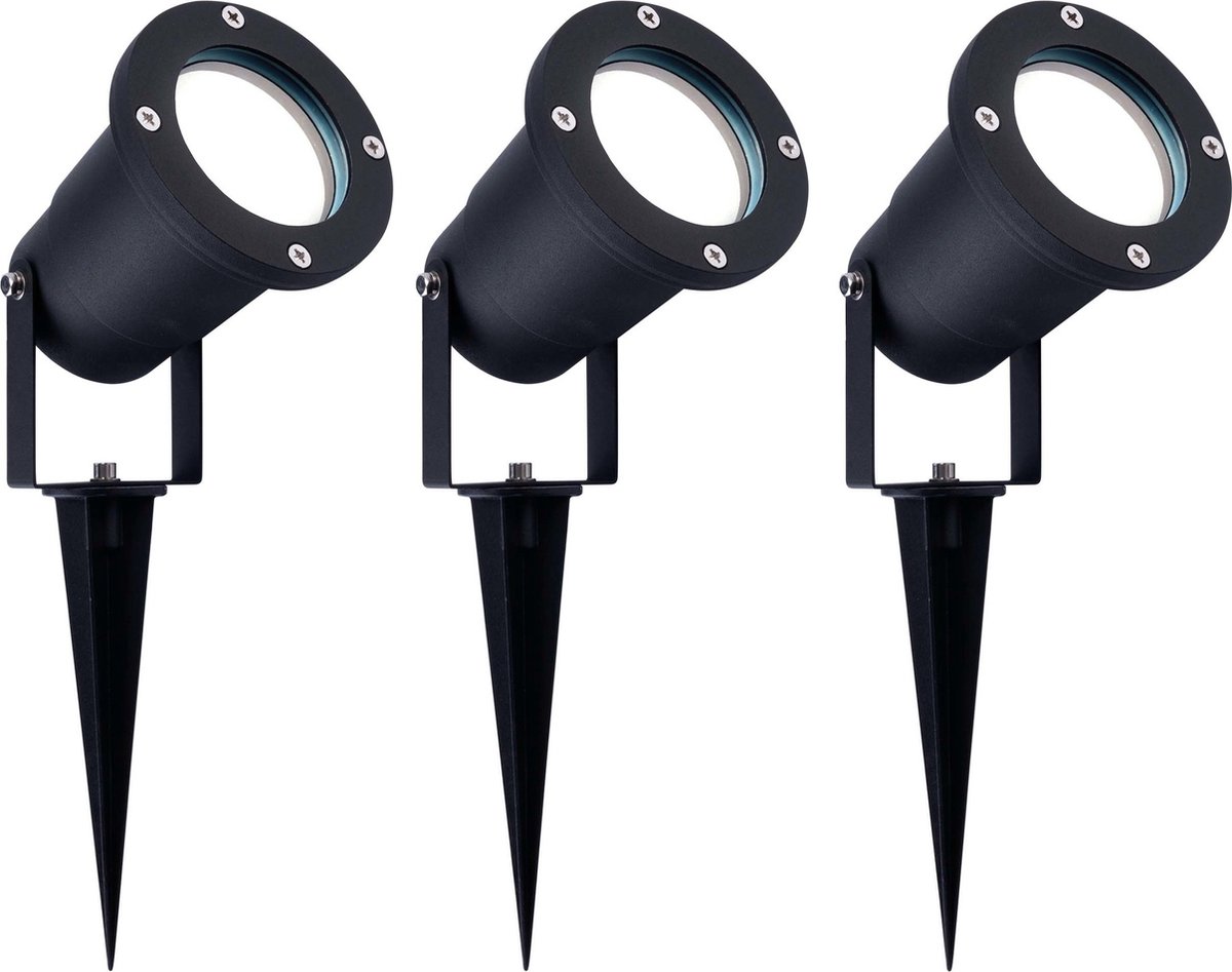 Ledvion - 3X LED Prikspots - IP65 - 5W - 6500K - 1M