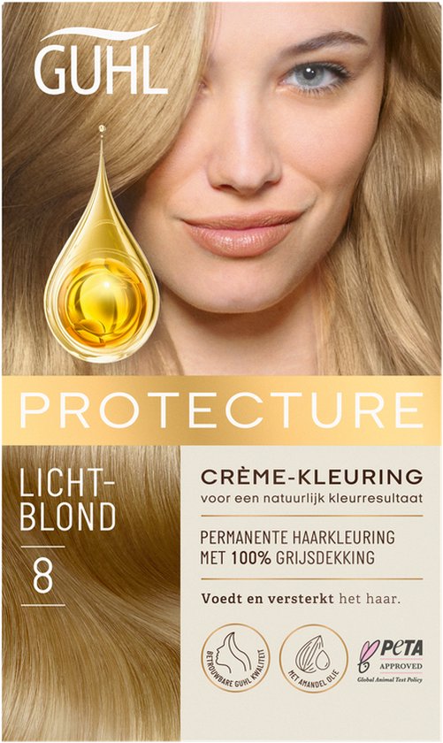 Guhl Beschermende - No. 8 Lichtblond - Crème-kleuring - Haarverf | bol