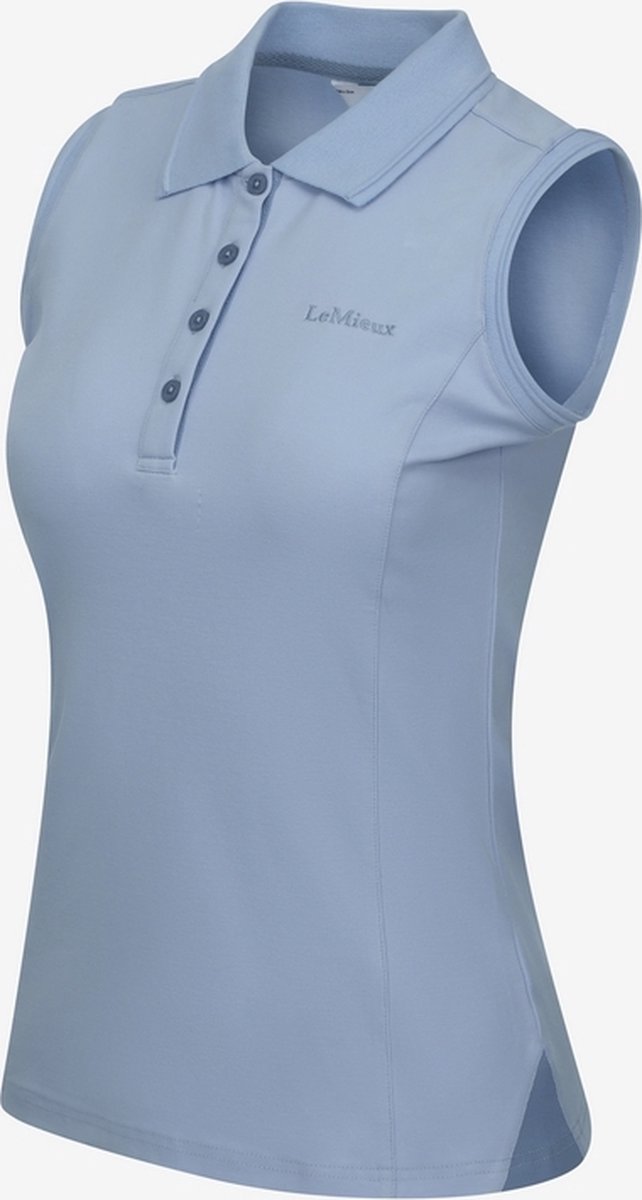 LeMieux Sleeveless Polo Shirt - maat 44 - denim