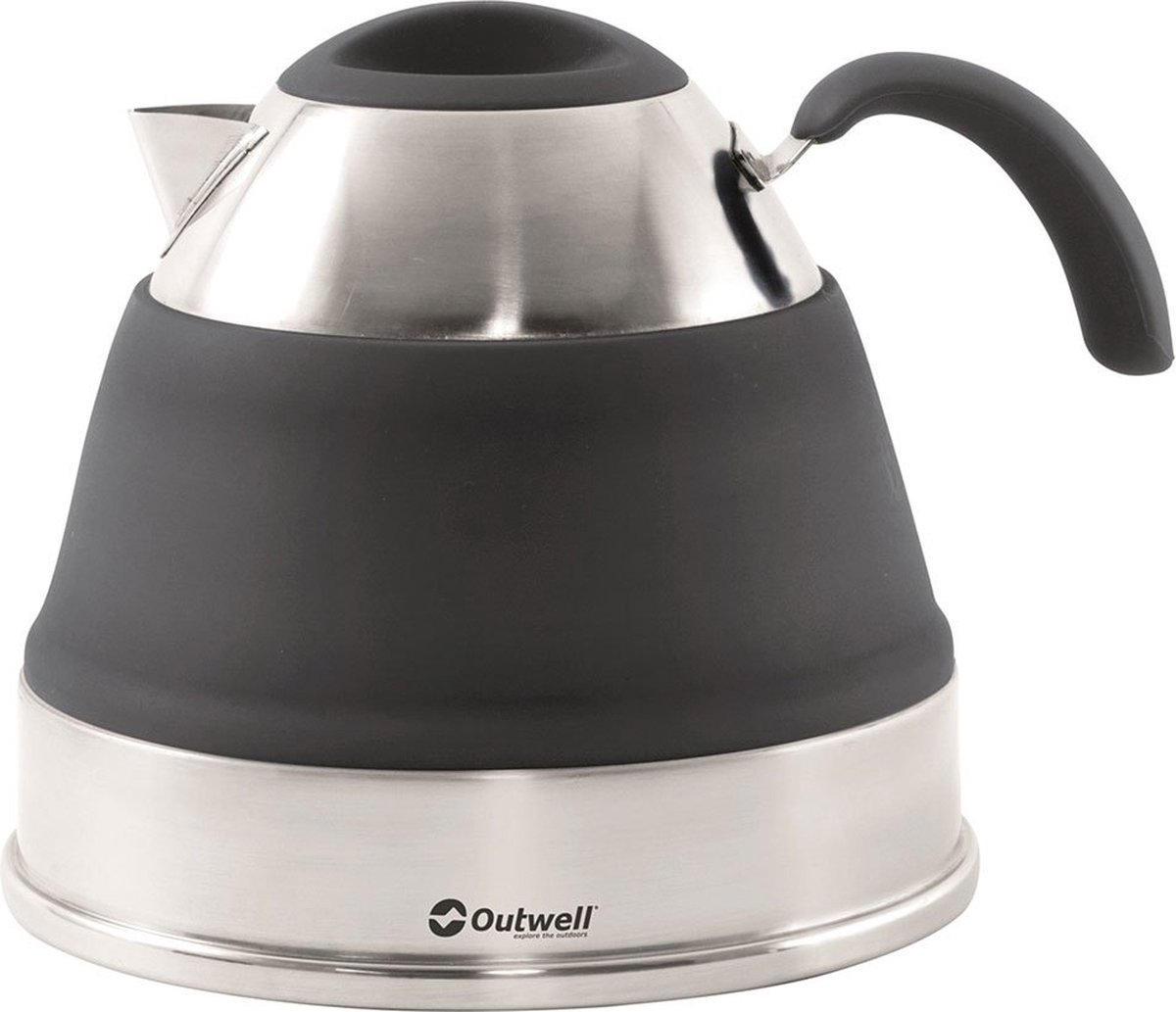 Outwell Opvouwbare Waterkoker 2.5l Zwart,Zilver