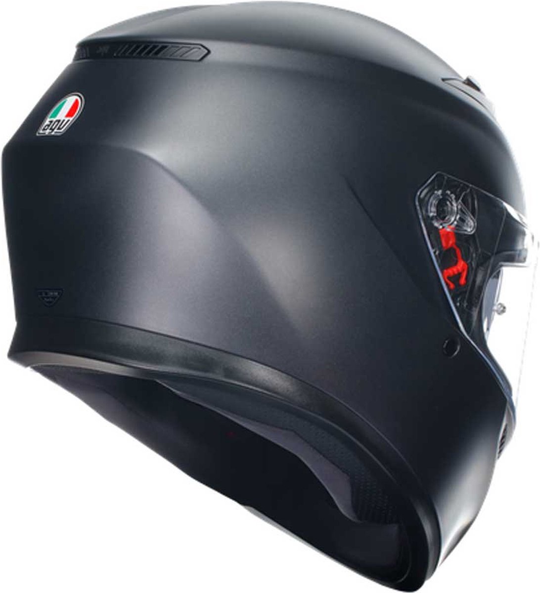 AGV K3 Mat zwart ECE2206 - Maat M - Integraal helm - Scooter helm - Motorhelm - Zwart - Scooterhelmen mannen en vrouwen. – foto 2