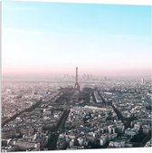 Acrylglas - Parijs - Eiffeltoren - Stad - Gebouwen - Kleuren - 100x100 cm Foto op Acrylglas (Met Ophangsysteem)