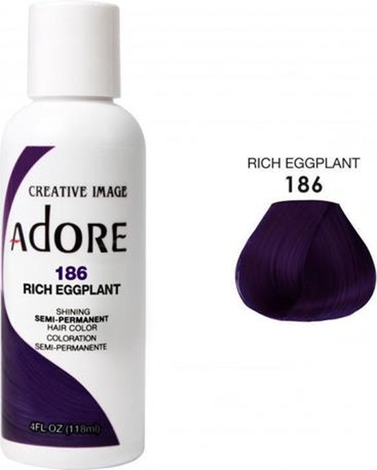 Adore Shining Couleur de cheveux semi- Permanent riche aubergine-186 | bol