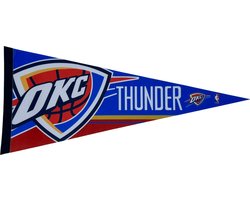 USArticlesEU - Oklahoma City Thunder - NBA - Vaantje - Basketball - Sportvaantje - Pennant - Wimpel - Vlag - Oklahoma city - Wit/Rood - 31 x 72 cm