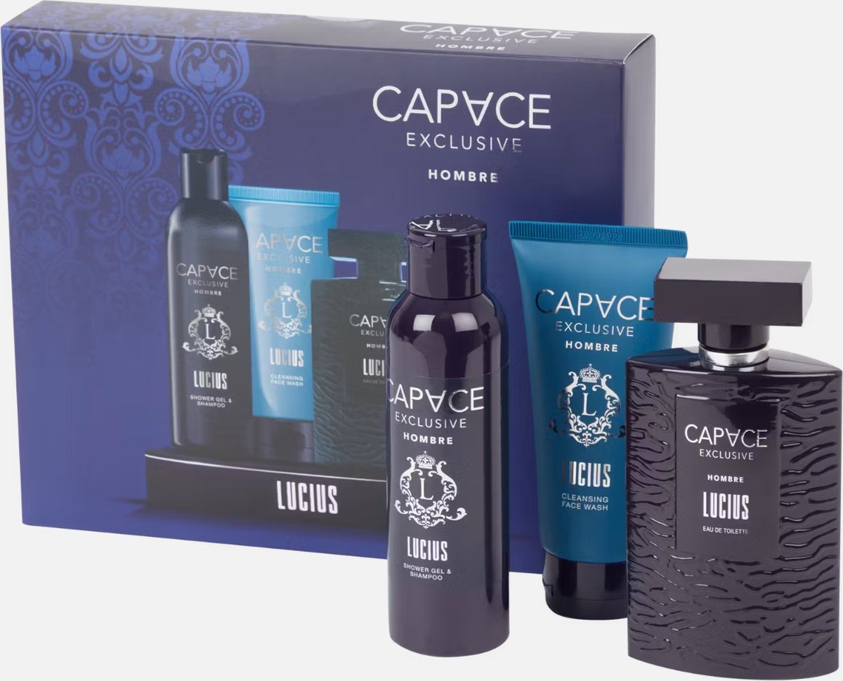 Capace Lucius Exclusive Hombre - Giftset - Shampoo, Facewash & Parfum - Herenparfum