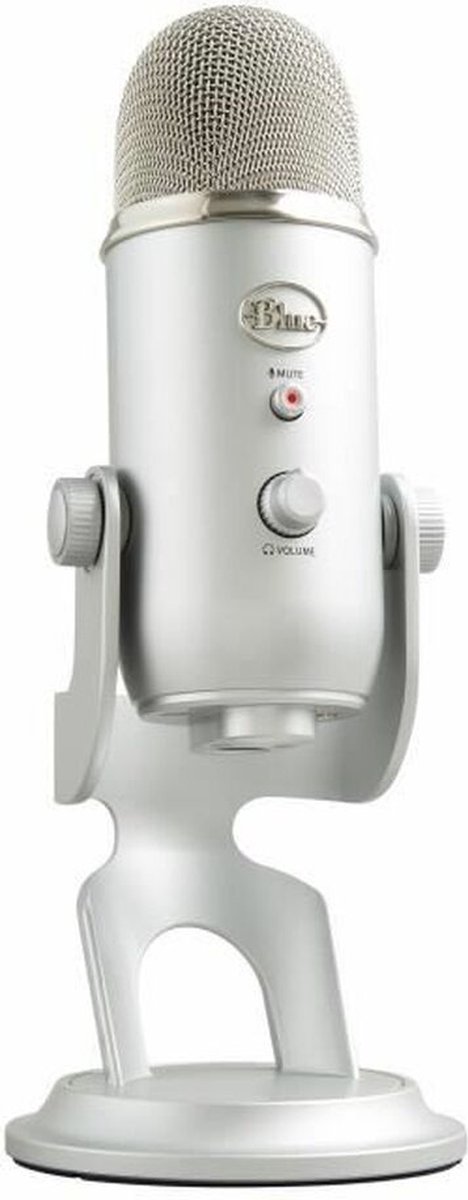 Blue Microphones Yeti - Microfoon - USB - Studiokwaliteit Streaming en Recording - Zilver