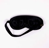 Maéhs oogmasker slaapmasker van zijde met 3-D design - kleur zwart - eye mask 100% verduisterend - cadeautip - mannen - vrouwen - unisex