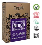 Radico 100% ORGANIC INDIGO 100% Natuurlijke BIO Organic Care Haarverf Zonder Ammoniak Ammonia PPD PTD Peroxide Waterstofperoxide met ECOCERT 100g