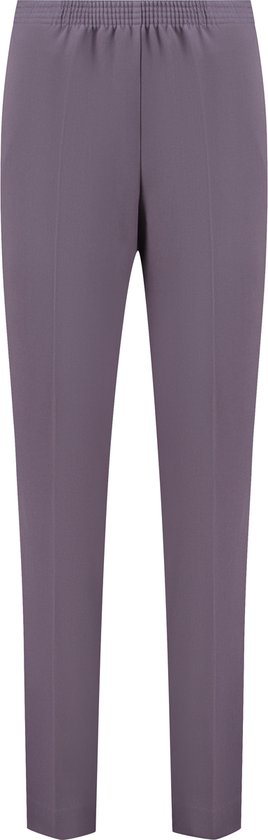 Pantalon femme Coraille, Anke avec ceinture élastique, mauve, taille 52 (tailles 36 à 52) stretch, qualité fine, sans fermeture éclair, poches latérales