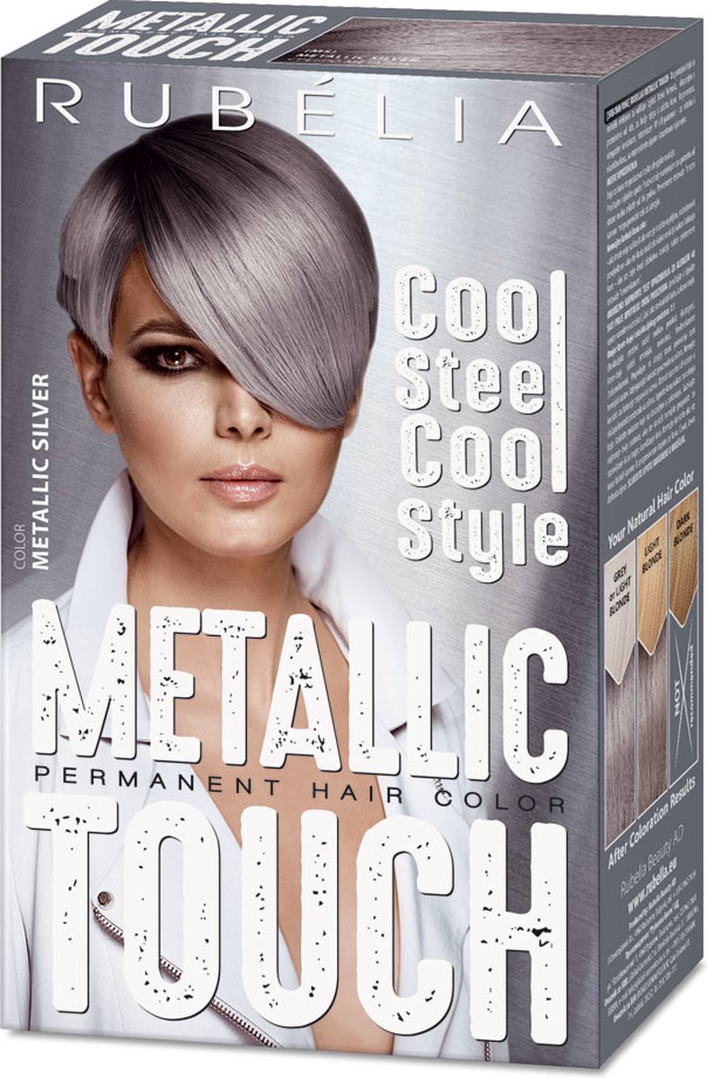 Rubélia Metallic Touch Haarkleuring - kleur Metallic Silver - 115ML