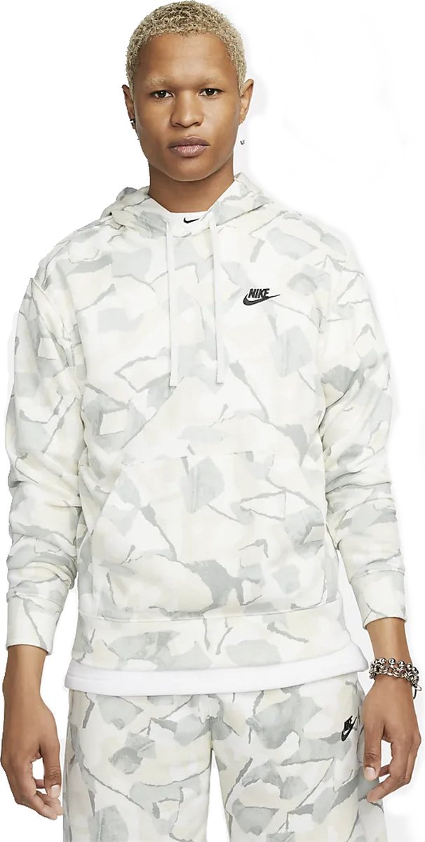 Nike Club Fleece sportsweater heren zilver