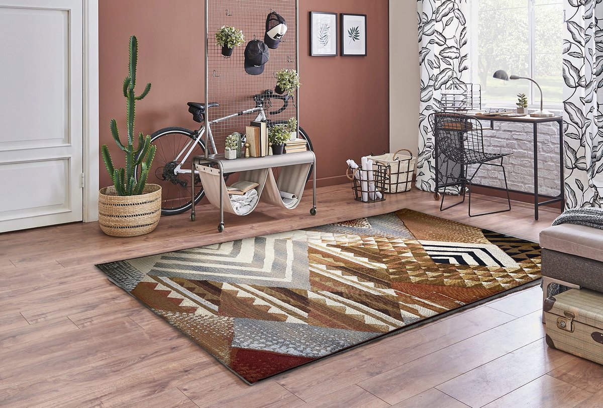 Aledin Carpets Kampala Vloerkleed 160x230 CM Tuintapijt Laagpolig