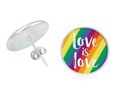 Akyol Pride Oorbellen -LGBT OORBELLEN - GAYPRIDE OORBELLEN -regenboog oorbellen - | Regenboog | Pride | Oorbellen | Gay | lesbian | trans | cadeau | kado | geschenk | gift | verjaardag | feestdag | verassing | respect | equality | gelijk | lgbt | bi