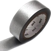 Washi Tape Zilver met glans - MT masking tape, 7m series: silver (high brightness)