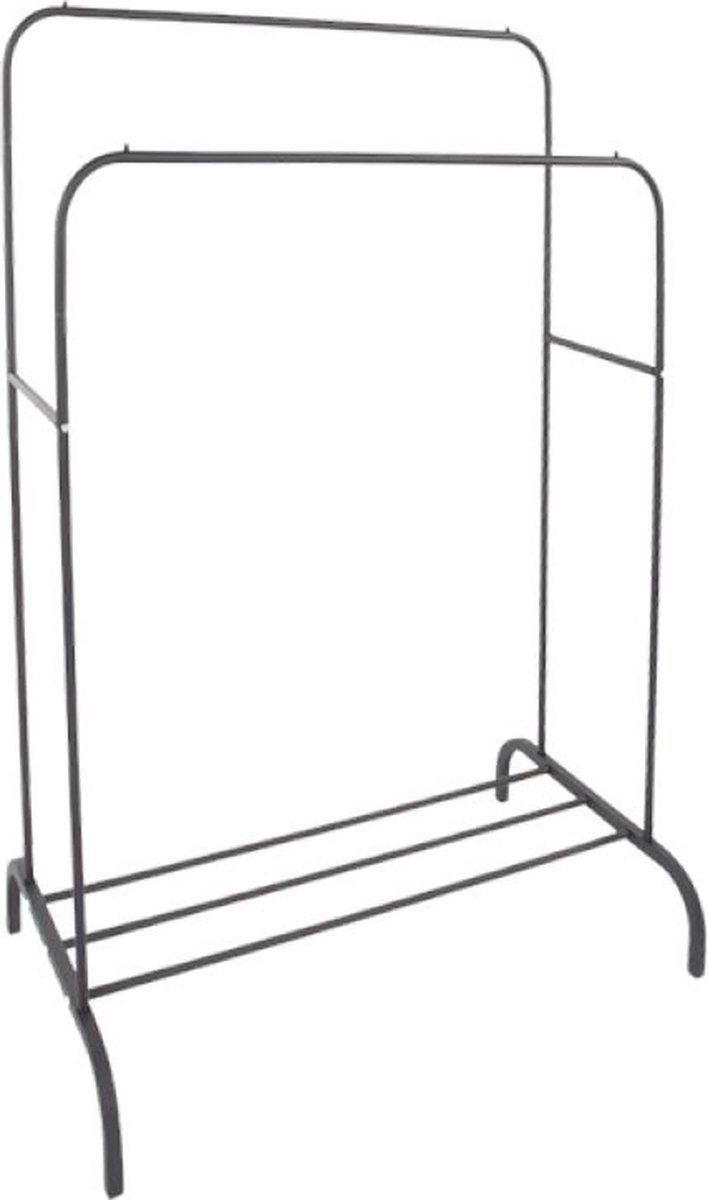 Practo Home - Kledingrek afgerond - dubbel - 110 cm breed - 145 cm hoog