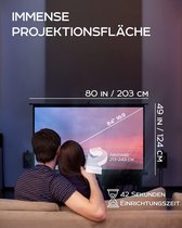 Projectiescherm met statief 84 Inch