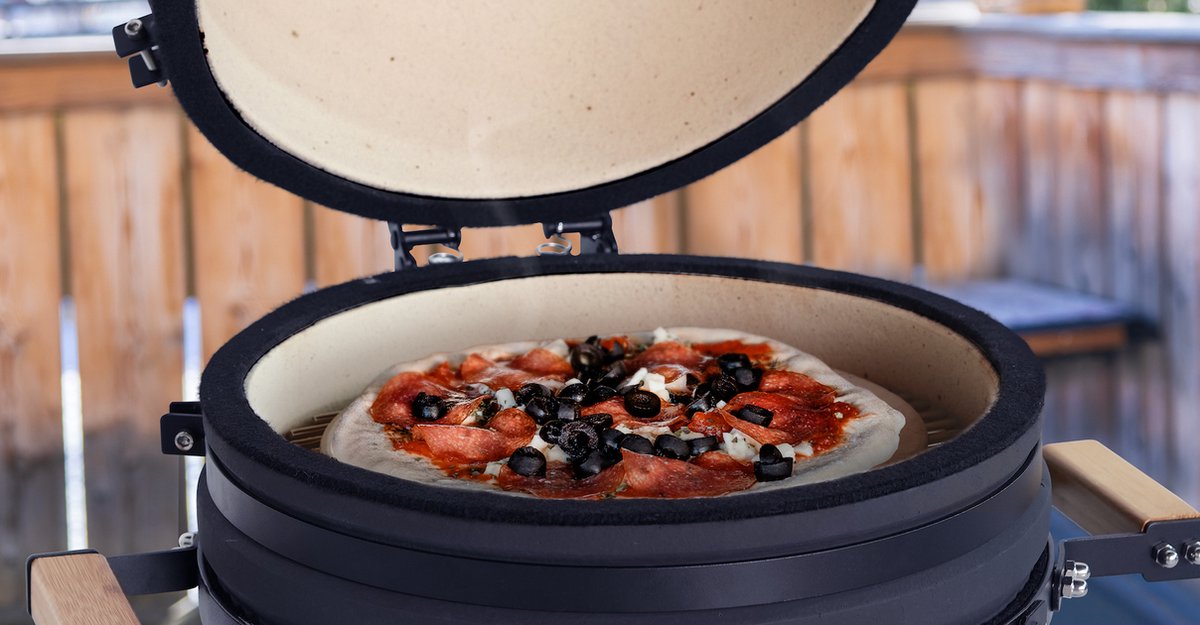 Buccan BBQ - Keramische pizza steen - 28 cm