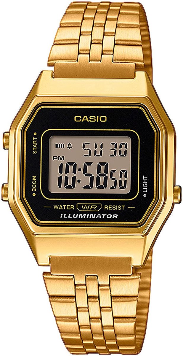 Casio Vintage Iconic LA680WEGA-1ER Dameshorloge 28,6 mm - Goudkleurig