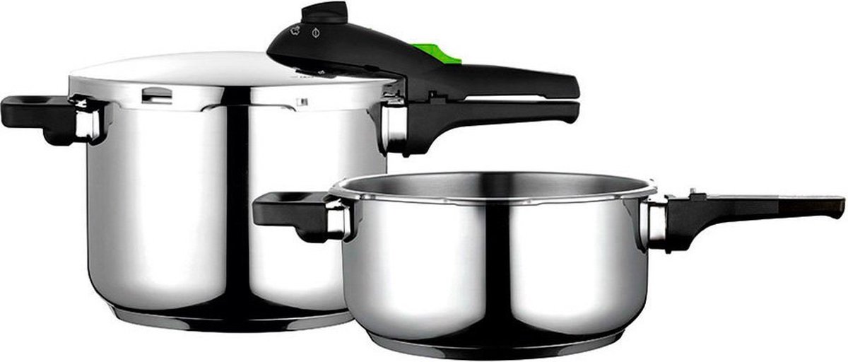Set Snelkookpannen Fagor Roestvrij staal 10 L 2 Onderdelen