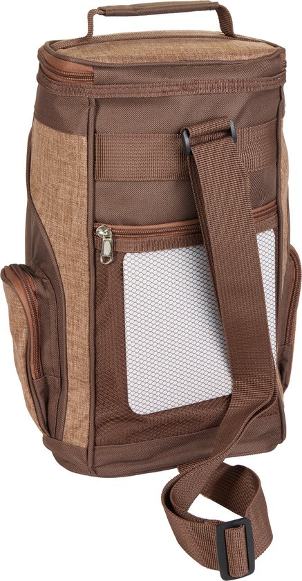 Brubaker Sac isotherme pour 2 bouteilles de vin et champagne jusqu'à 1,5 l, sac isotherme rembourré - sac pique-nique isotherme, sac thermique - portable avec poignée