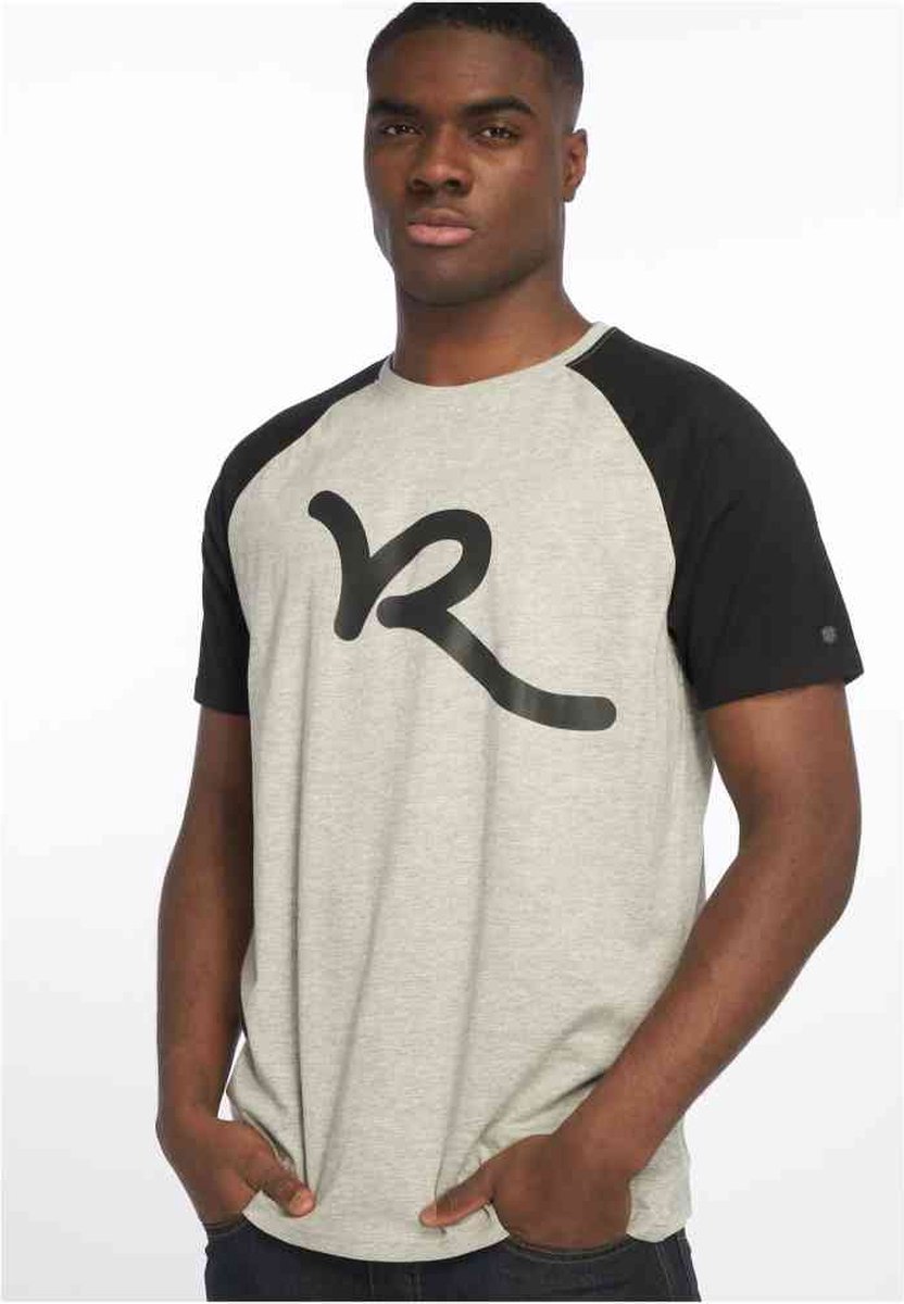 Rocawear - Bigs Raglan T-shirt - M - Grijs/Zwart