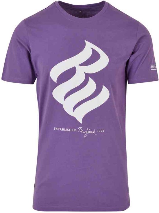 Rocawear - Logo Heren T-shirt - S - Paars