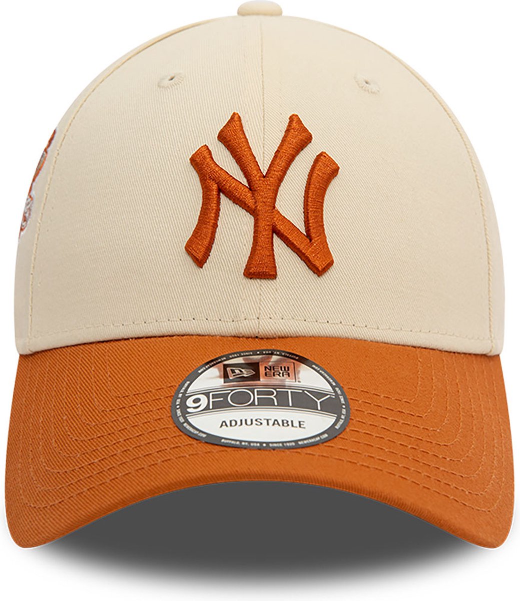 New Era 60358115 Jersey Essential 9FORTY New York Yankees Cap Beige Man