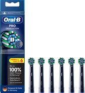 Oral-B PRO Opzetborstels CrossAction zwart, 6 stuks