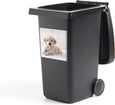 Container sticker Witte Golden Retriever puppy - 40x40 cm - Kliko sticker