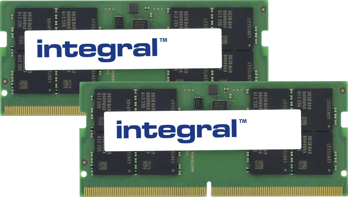 Integral IN5V32GNJRDXK2 geheugenmodule 64 GB 2 x 32 GB DDR5 262-pin SO-DIMM