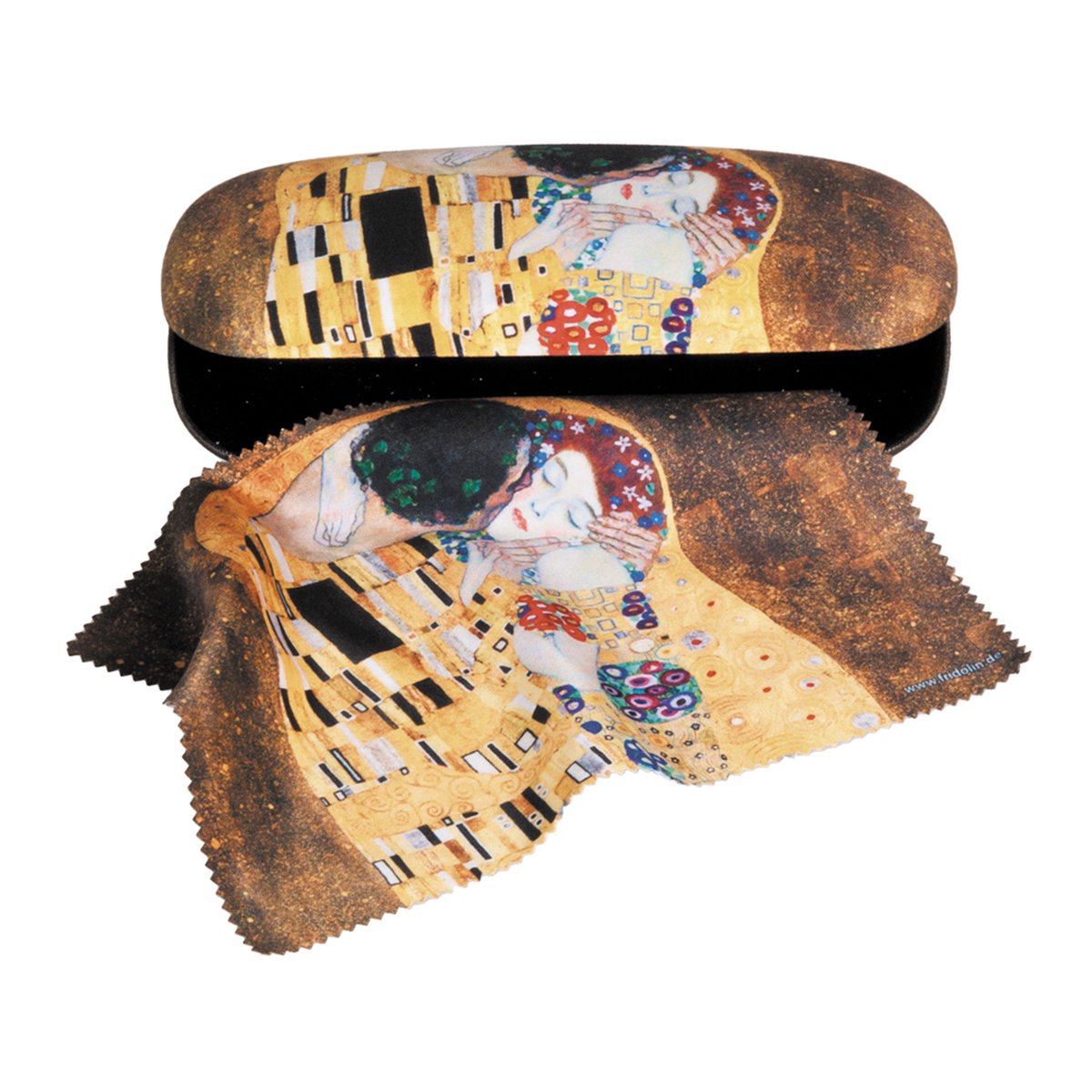 Fridolin hardcase brillenkoker met doekje Klimt the Kiss