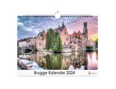 Huurdies - Brugge Kalender - Jaarkalender 2024 - 35x24 - 300gms