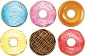 Decoraties donuts 12 stuks - Themafeestversiering - Zomerversiering - Unieke feestdecoraties