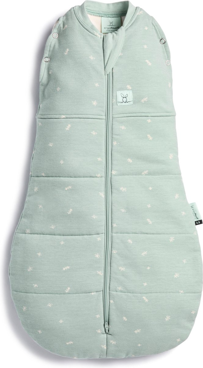 Ergopouch Cocoon inbaker slaapzak - 2,5 Tog - 6-12 md- Baby slaapzak - Slaapzakken - Inbakerslaapzak -Sage