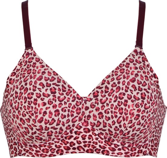 Naturana t-shirt Side smoother bh zonder beugels 85C - Leopard print