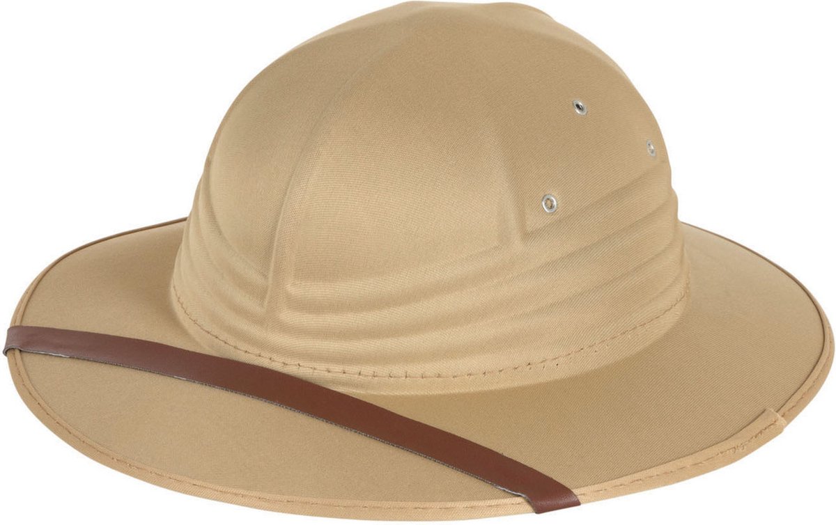 Tropenhelm - safari helmhoed - nylon - volwassenen - verkleed hoeden