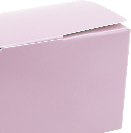 Coffret cadeau/boîte à chocolat Santex - 11 x 5 cm - Faveur de mariage - 25 pièces - violet lilas - 125 grammes