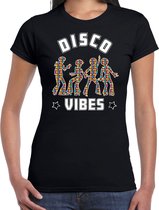 Bellatio Decorations disco verkleed t-shirt dames - jaren 80 feest outfit - disco vibes S