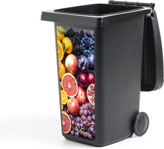 Container sticker Fruit - Regenboog - Kleuren - 38x80 cm - Kliko sticker