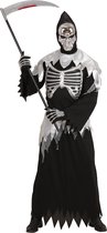 Widmann - Beul & Magere Hein Kostuum - Hedendaagse Magere Hein - Man - Zwart - Large - Halloween - Verkleedkleding