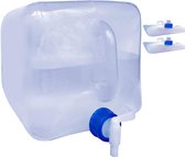 Opvouwbare waterjerrycan, BPA-vrij, watertank met kraan en handvat, - incl. lekvrije doseerkraan 100% lekvrije opvouwbare jerrycan drinkwater